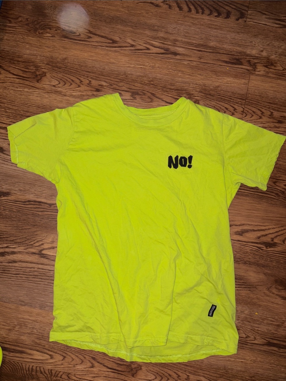 Nununu Kids' Neon Yellow Graphic Tee - NO! Print